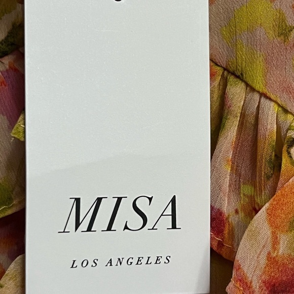 Misa Emi Top - Floral Ruffle Sleeve Top - Multicolor - Picture 7 of 10